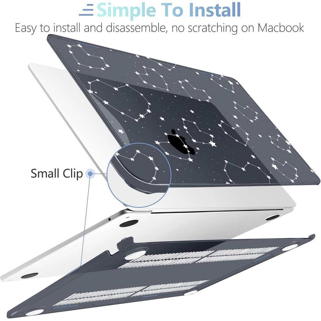 MEEgoodo Floral Hard Shell Case for MacBook Air 13