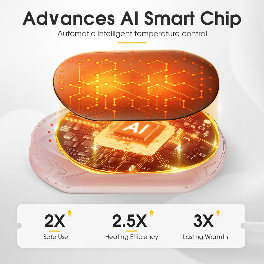 SmartHeat Duo: 20Hrs Rechargeable Hand Warmers