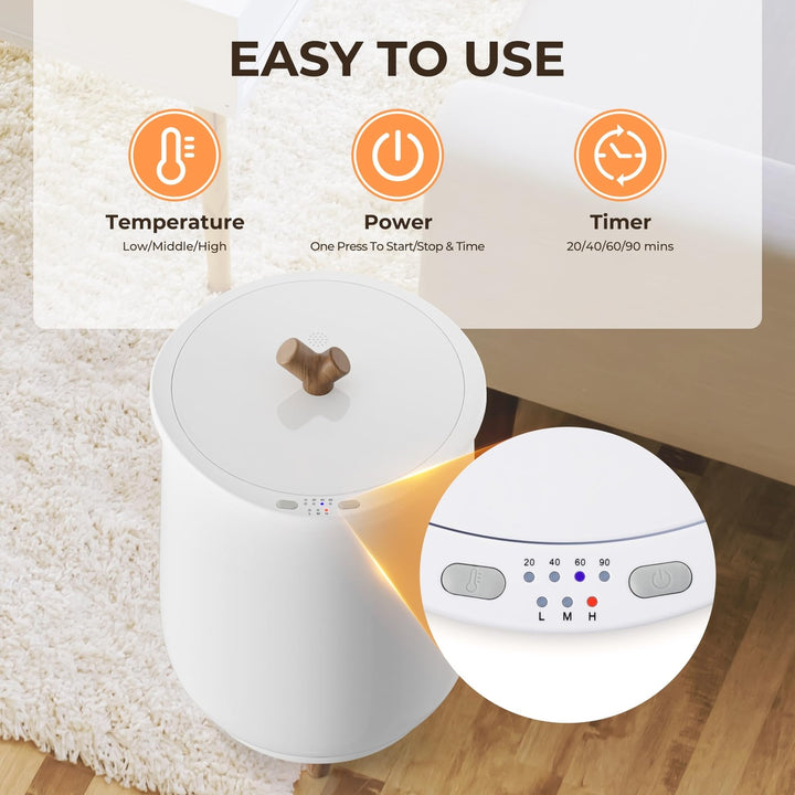 EUHOMY Luxe Towel Warmer Bucket & Fragrance Hub