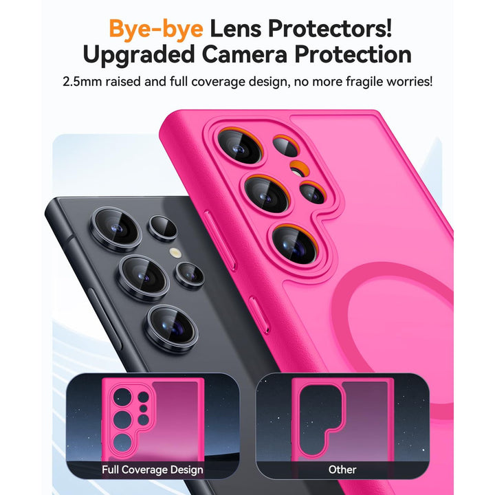 MagFlex Clear Case for Galaxy S25 Ultra with Kickstand - DOKUTRONIX