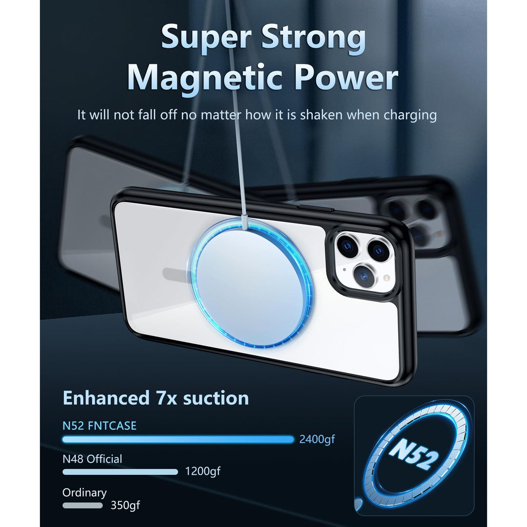 MaxGuard ClearShield: Magnetic Anti-Yellow iPhone Case