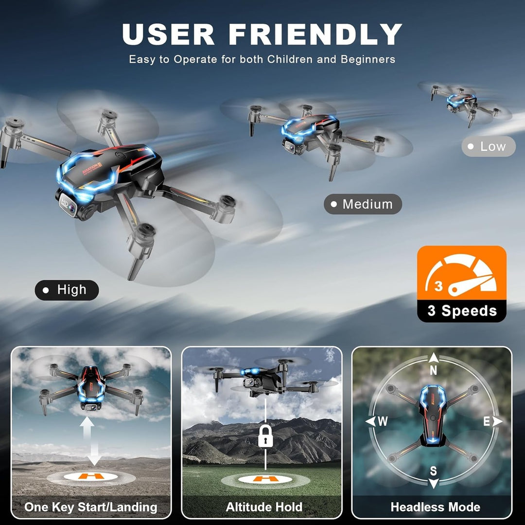 SkySnap 2K: FPV Drone for Beginners & Teens