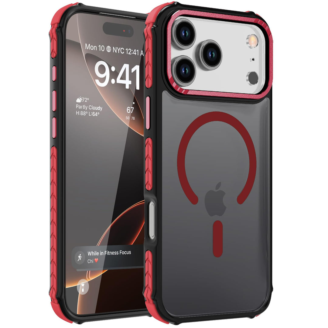 MagnoGuard Forest Red iPhone 17 Pro Max Case