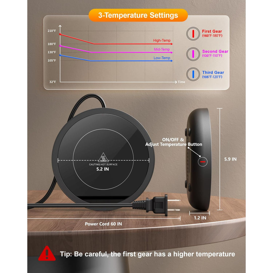 CozyCup Warmer: Advanced Temperature-Controlled