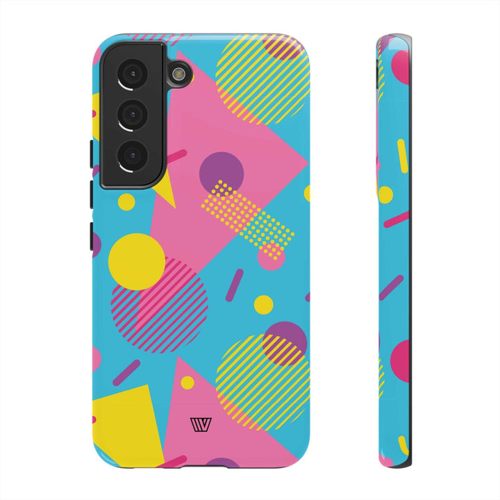 80s / 90s RETRO PATTERN LIGHT BLUE | Tough Phone Case