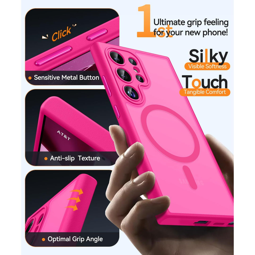 MagFlex Clear Case for Galaxy S25 Ultra with Kickstand - DOKUTRONIX