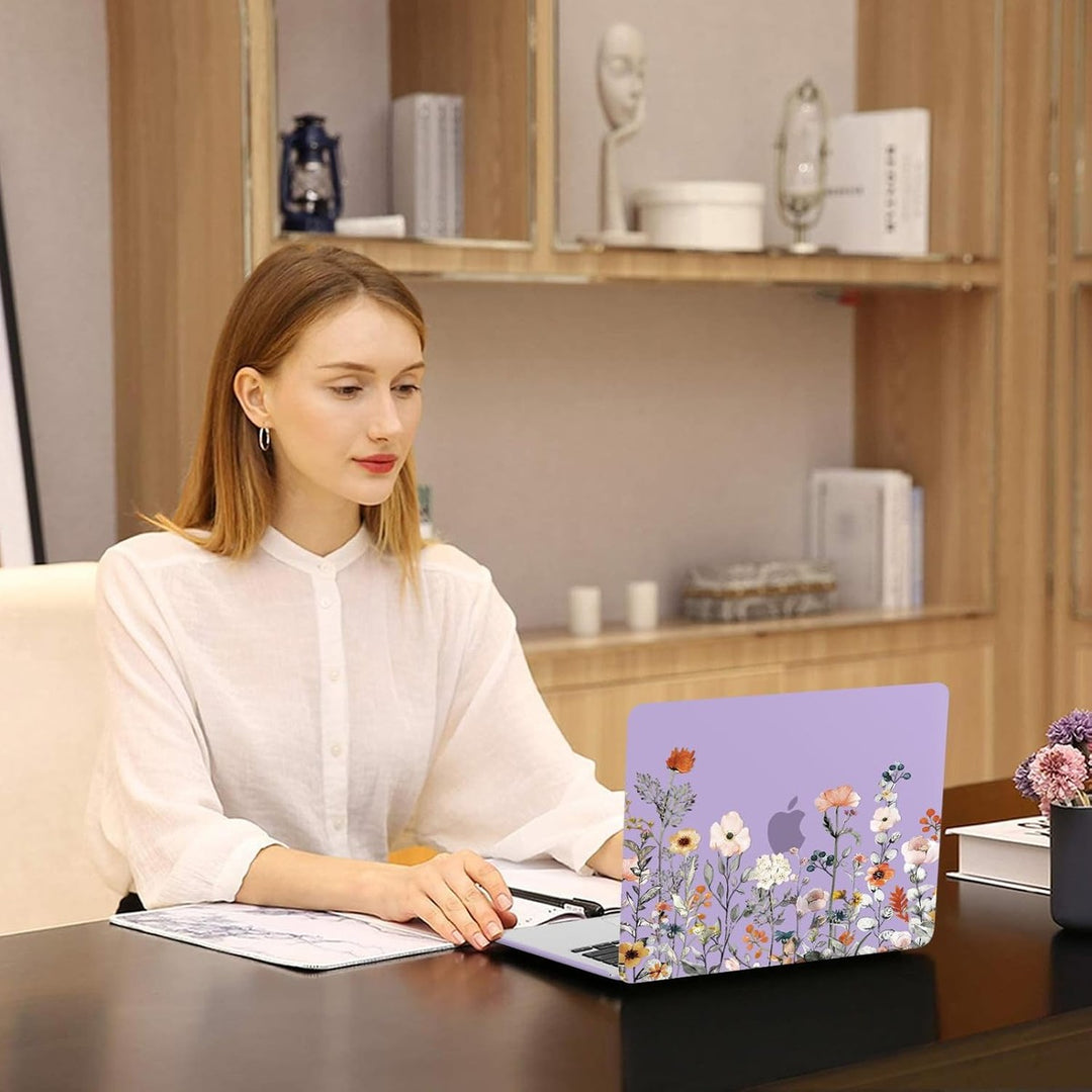 Clear Bloom MacBook Air 13 Case & Cover Set