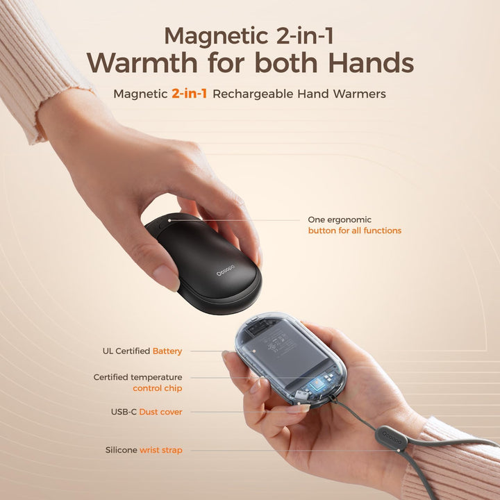 MagiHand Rechargeable Warmers - UL Certified