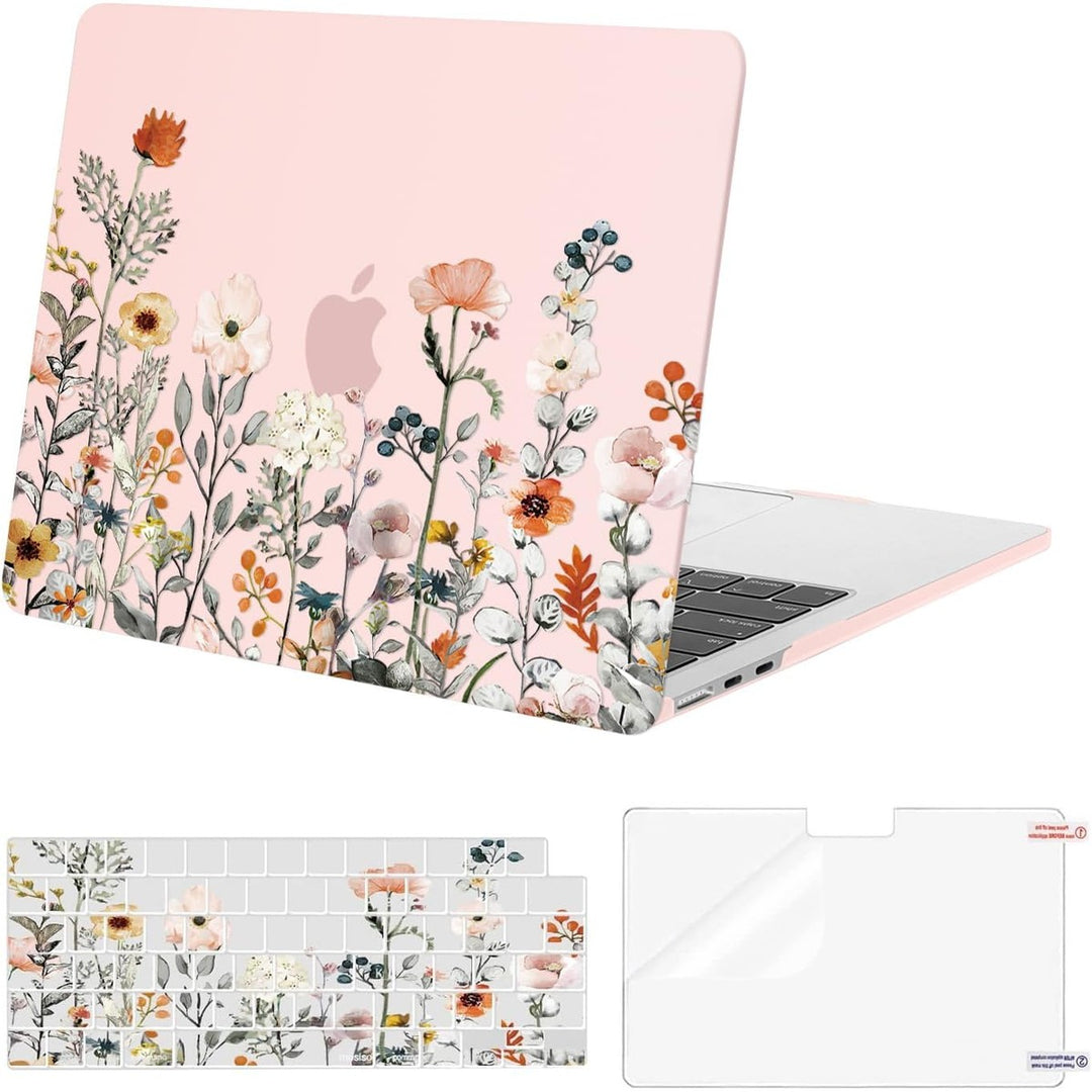 Clear Bloom MacBook Air 13 Case & Cover Set