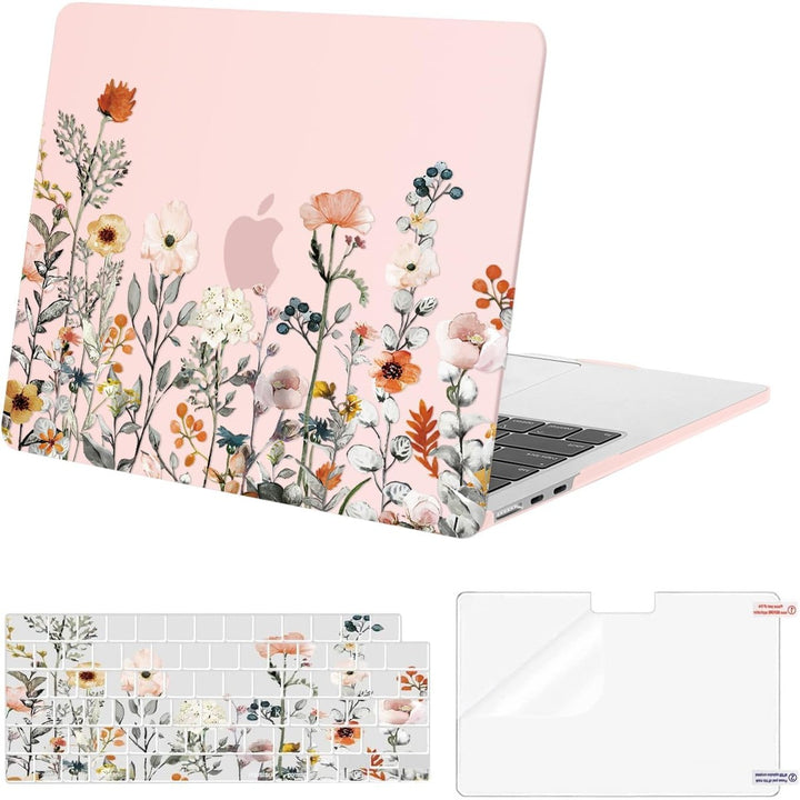 Clear Bloom MacBook Air 13 Case & Cover Set