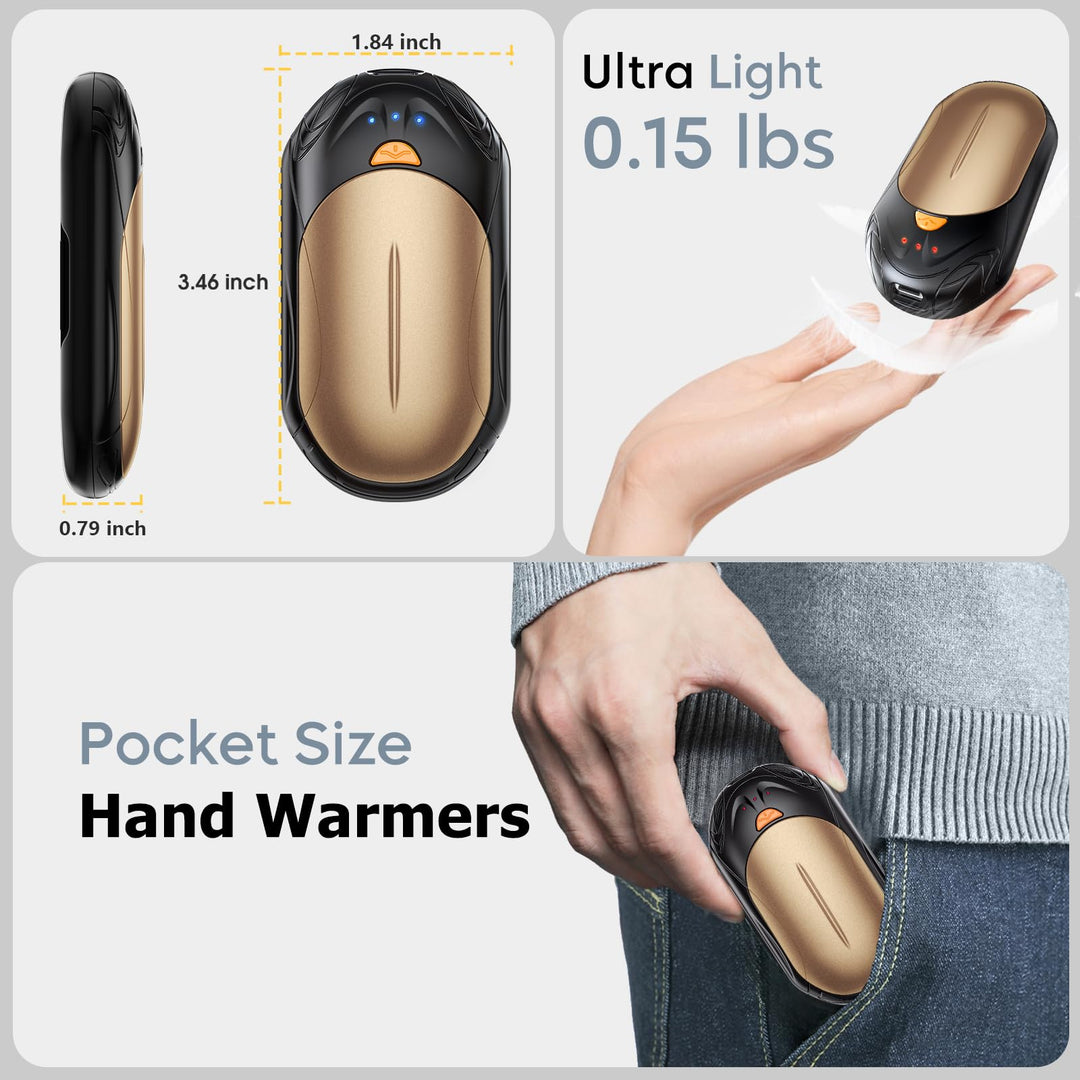 SmartHeat Duo: 20Hrs Rechargeable Hand Warmers