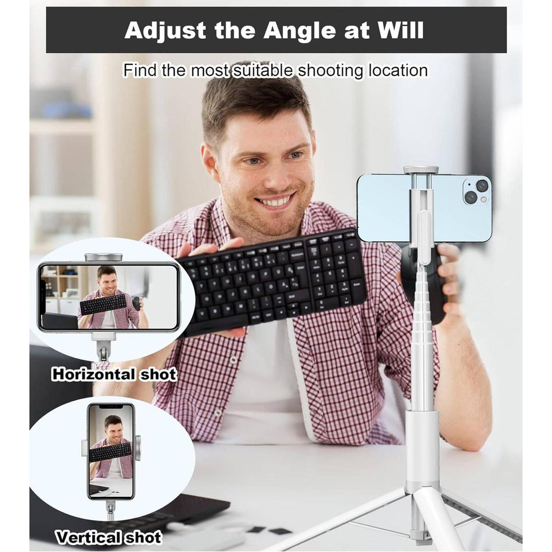 Snap360 All-in-1 Tripod & Selfie Stick - White - DOKUTRONIX