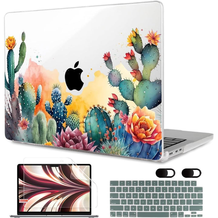 MEEgoodo Floral Hard Shell Case for MacBook Air 13