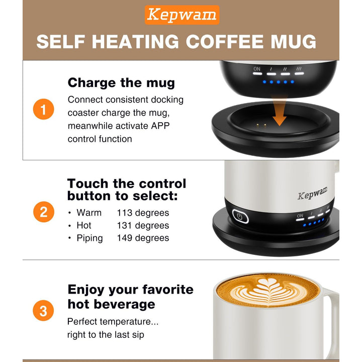HeatMug Pro: Smart Self-Heating Coffee Cup