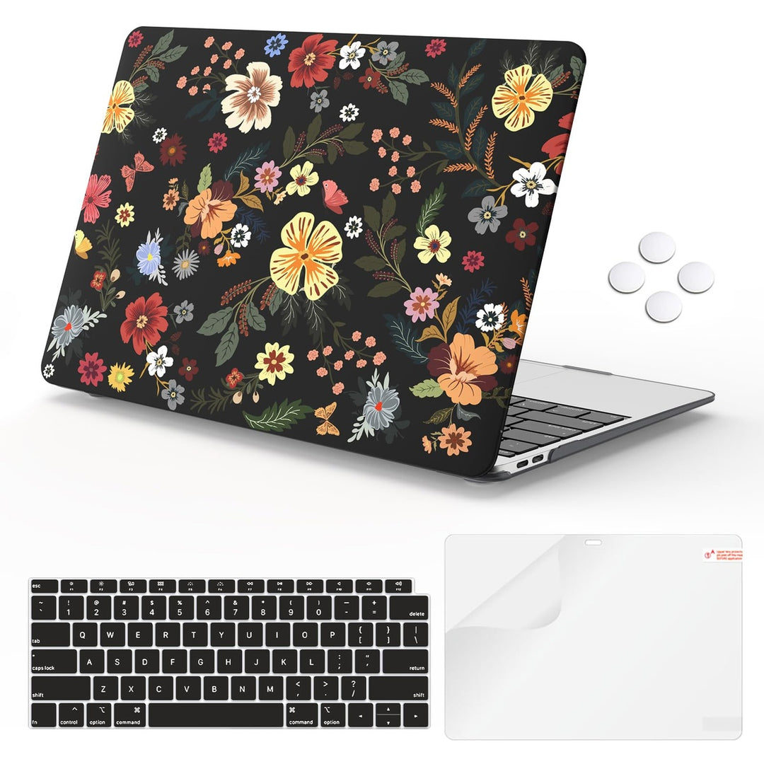 iLeadon Pink Floral MacBook Air 13 Case & Cover