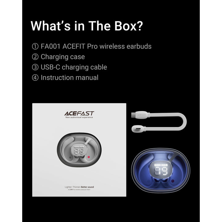 ACEFAST AceFit Pro Open-Ear Sports Headphones – 30H Playtime - DOKUTRONIX