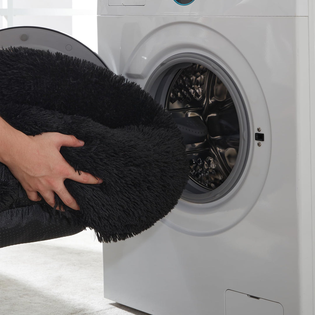 WESTERN HOME Calming Donut Pet Bed – Fluffy & Cozy - DOKUTRONIX