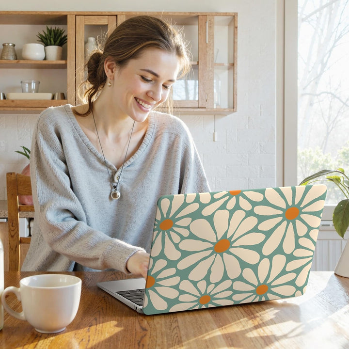 iLeadon Pink Floral MacBook Air 13 Case & Cover