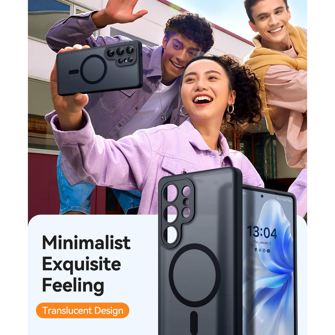 MagFlex Clear Case for Galaxy S25 Ultra with Kickstand - DOKUTRONIX