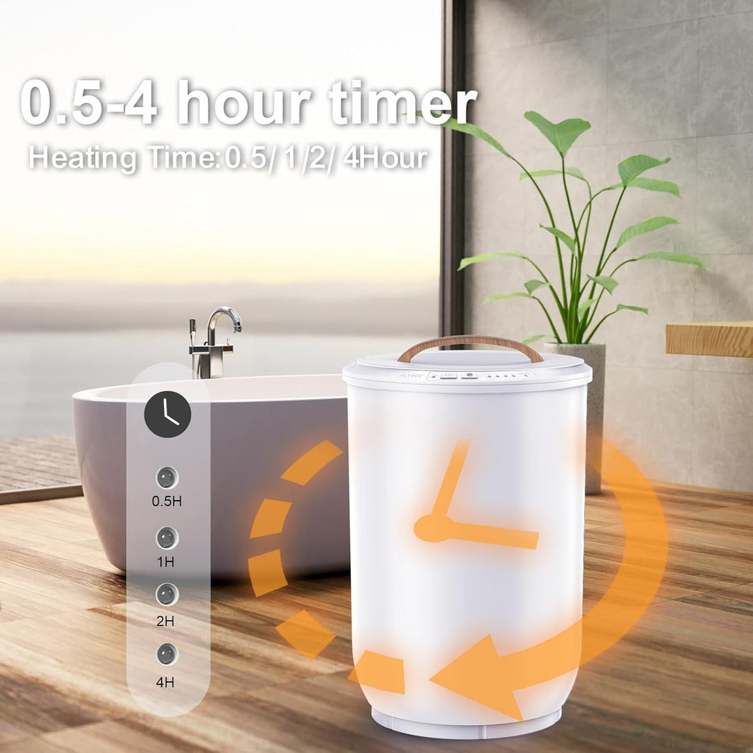 CozyWrap Large Towel Warmer with Wood Handle