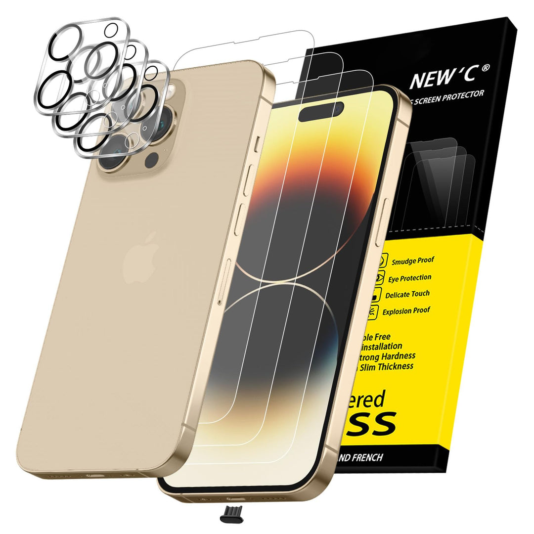 NEW'C Triple Shield: iPhone 16 Pro Protection Kit
