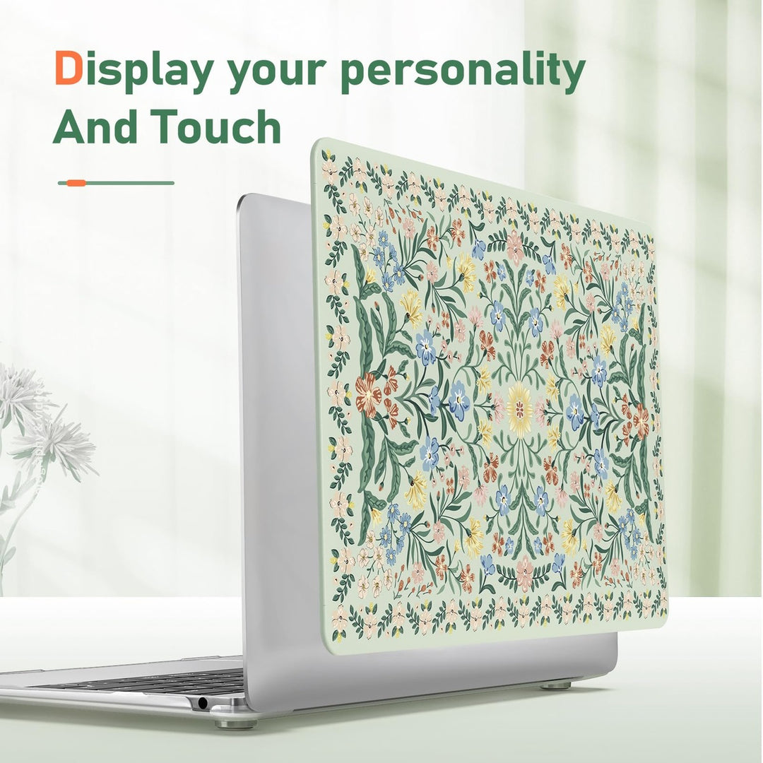 iLeadon Pink Floral MacBook Air 13 Case & Cover