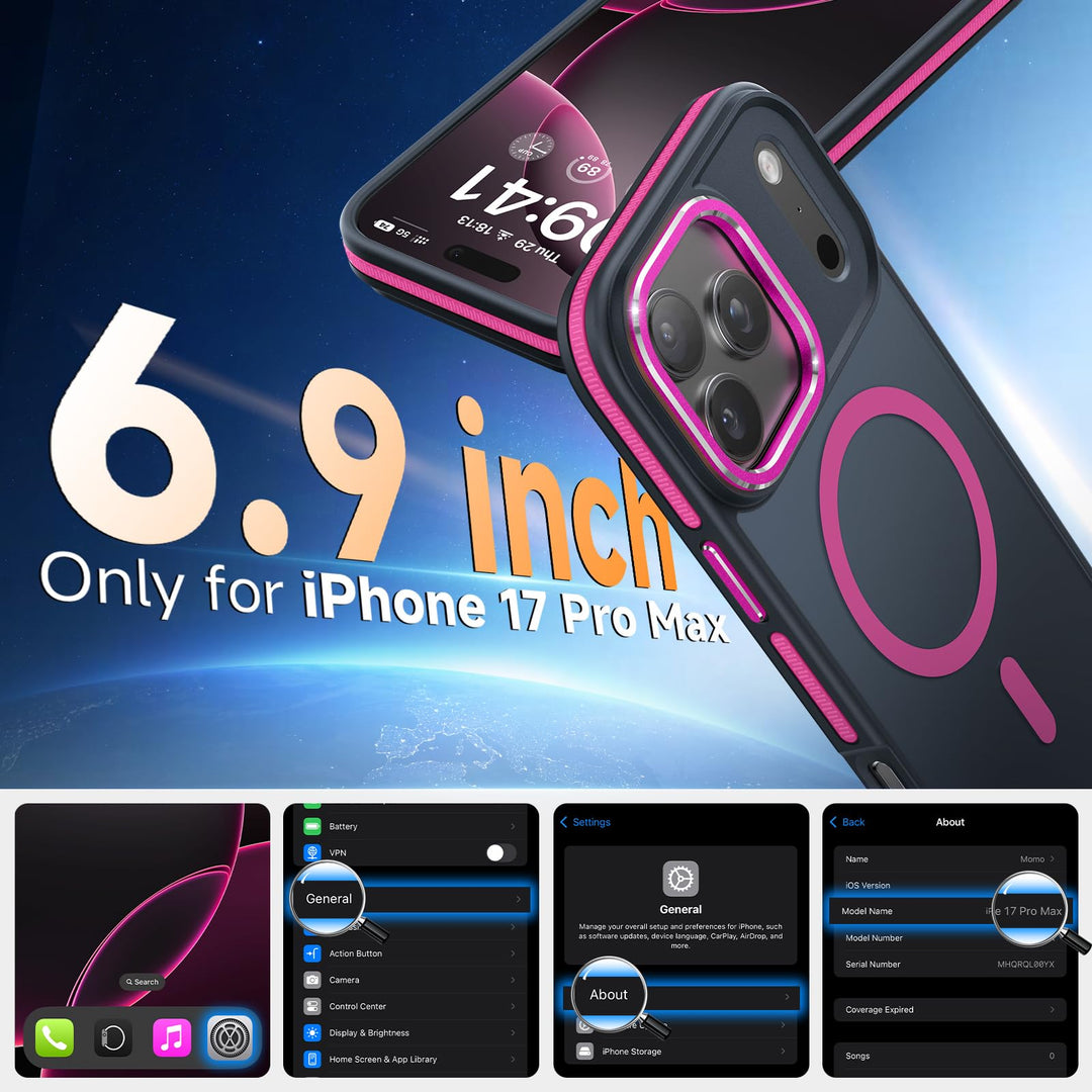 MagneFlex 3-in-1 iPhone 17 Pro Max Case - Red