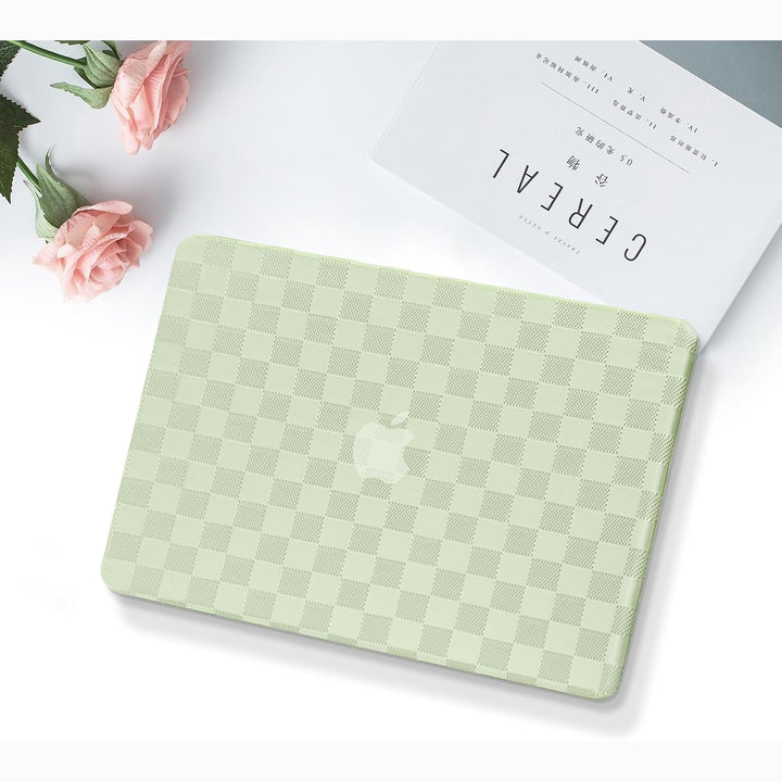 Beige Checker MacBook Air Case & Keyboard Cover