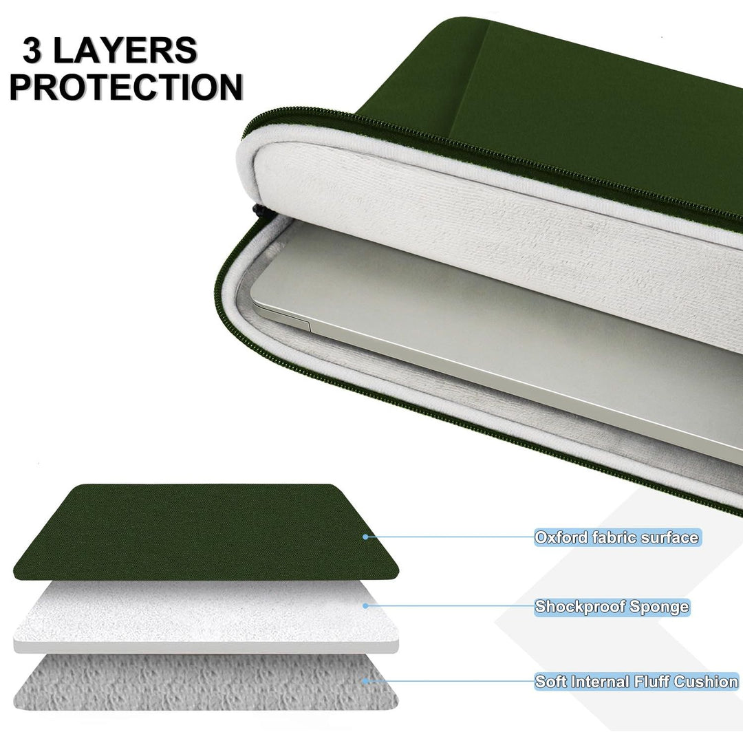 Gray Shockproof 13.3 Laptop Sleeve & Accessory Bag