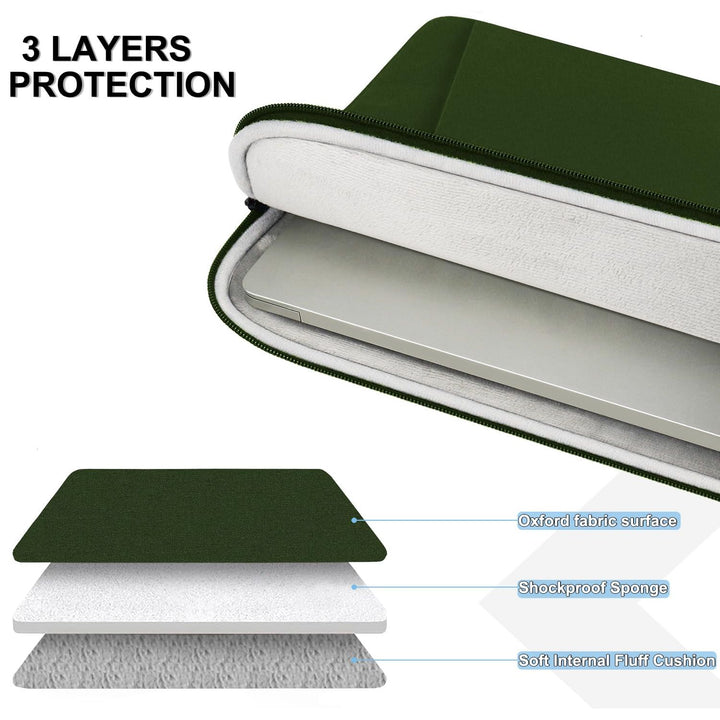 Gray Shockproof 13.3 Laptop Sleeve & Accessory Bag