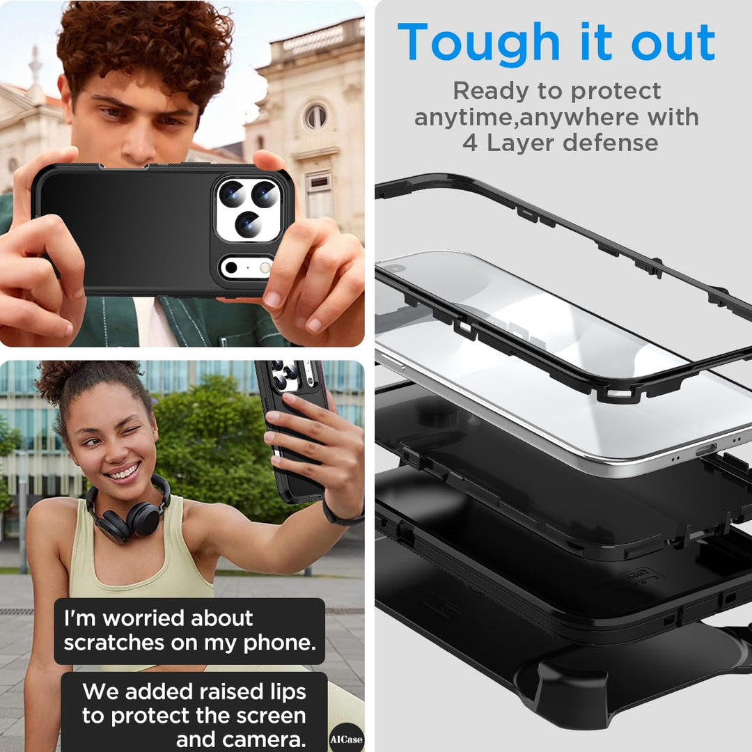 AICase Rugged Shield for iPhone 17 Pro Max