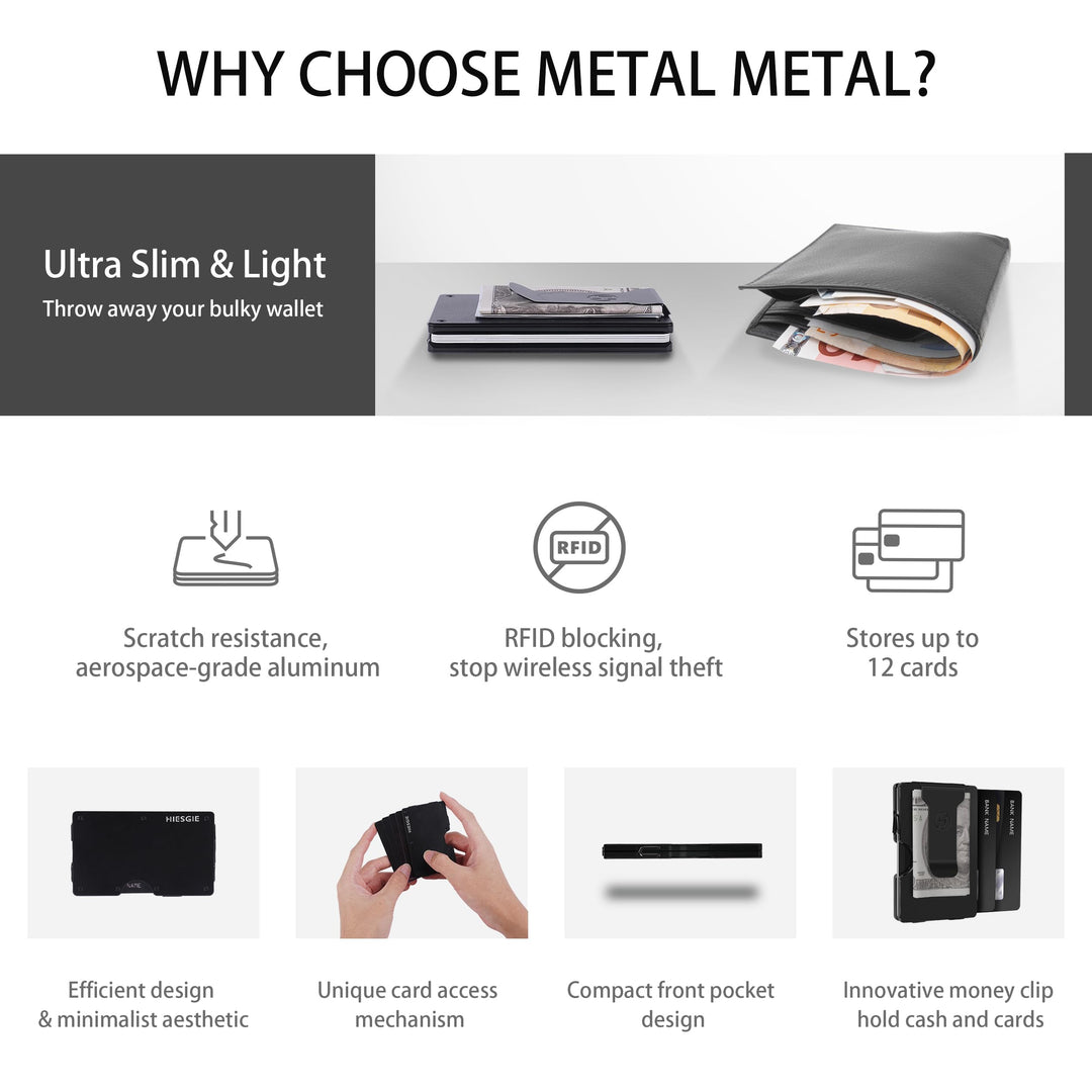 MagSafe Slim Wallet: RFID Metal Card Holder - DOKUTRONIX