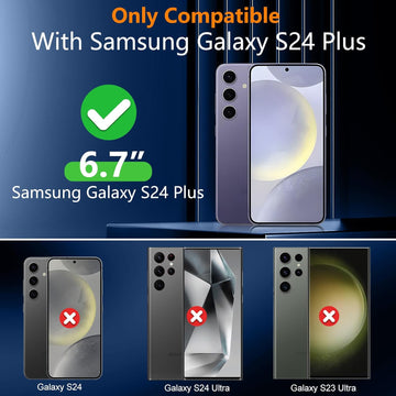 SPIDERCASE Samsung Galaxy S24 Plus Case - Matte Clear