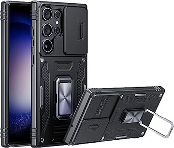 ANNGELAS Samsung Galaxy S23 Ultra Case - Black