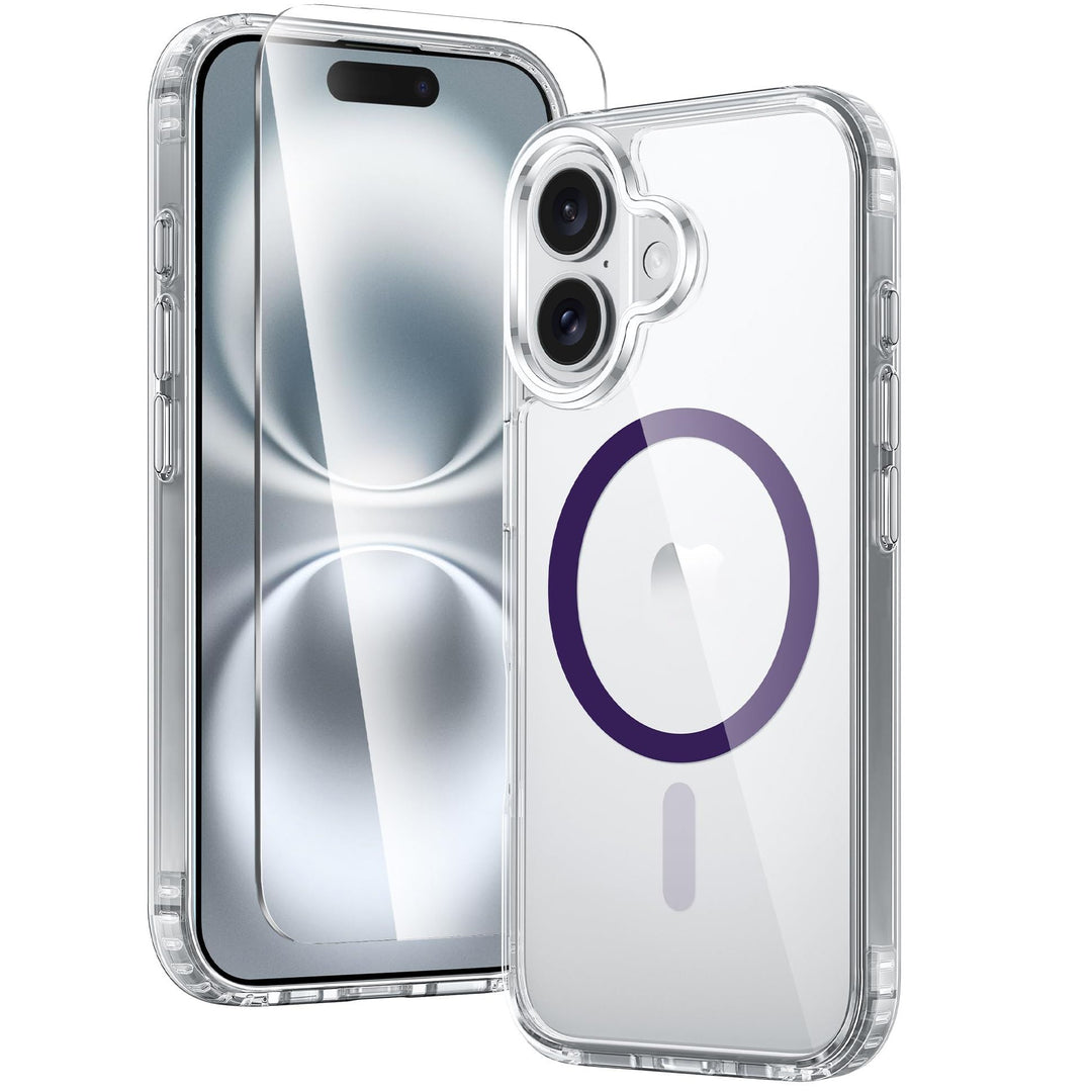 MaxGuard ClearShield: Magnetic Anti-Yellow iPhone Case