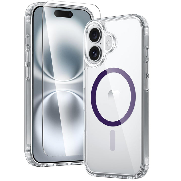 MaxGuard ClearShield: Magnetic Anti-Yellow iPhone Case