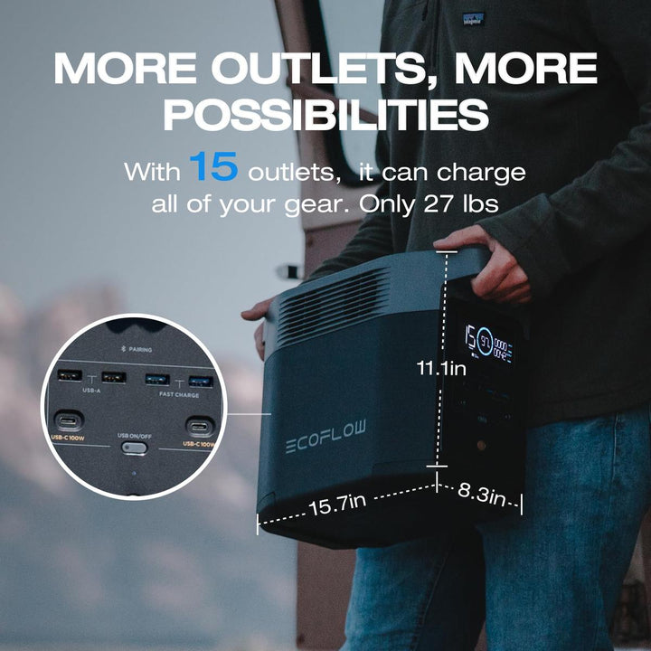 EcoFlow Delta 2 Portable Power Station 1024Wh