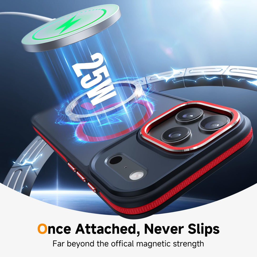 MagneFlex 3-in-1 iPhone 17 Pro Max Case - Red