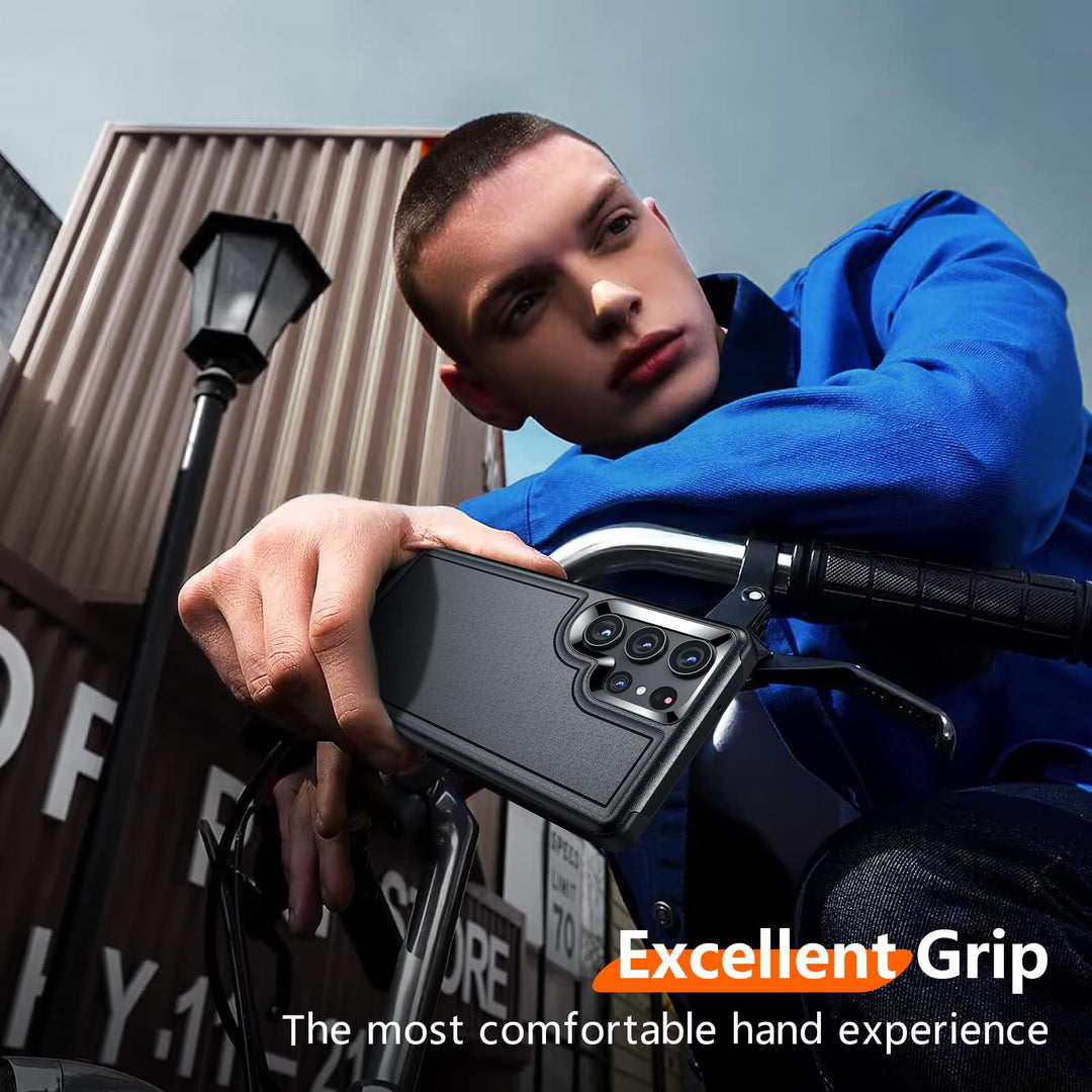 Red2Fire Designed for Samsung Galaxy A16 5G Case, [Military Grade Drop Protection] Non-Slip Heavy Duty Full Body Shockproof Protection Phone Case Galaxy A16 5G Case,Black - DOKUTRONIX