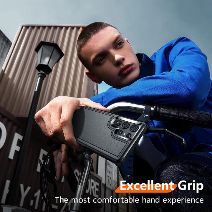 Red2Fire Designed for Samsung Galaxy A16 5G Case, [Military Grade Drop Protection] Non-Slip Heavy Duty Full Body Shockproof Protection Phone Case Galaxy A16 5G Case,Black - DOKUTRONIX