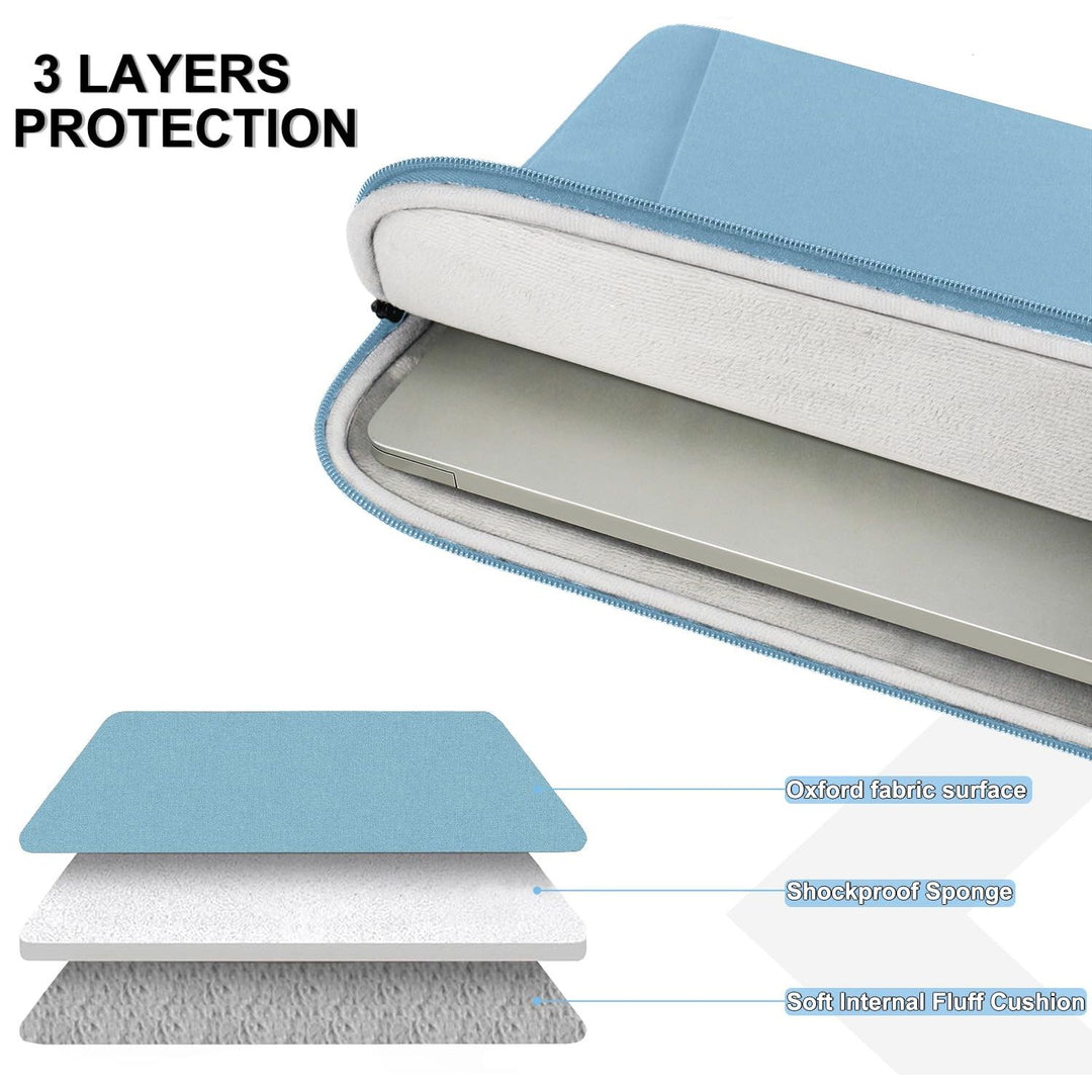 Gray Shockproof 13.3 Laptop Sleeve & Accessory Bag