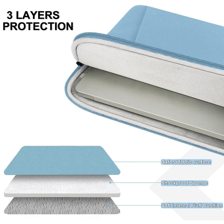 Gray Shockproof 13.3 Laptop Sleeve & Accessory Bag