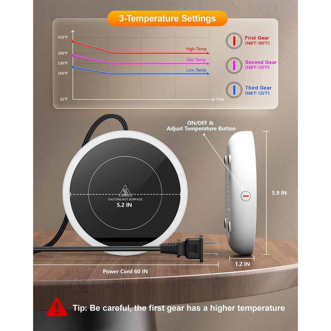 CozyCup Warmer: Advanced Temperature-Controlled