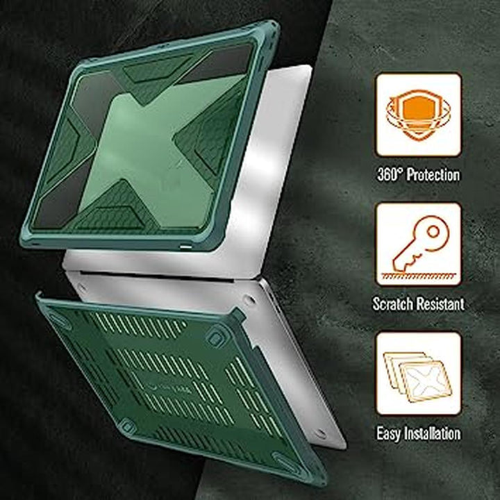 Fintie Midnight Green MacBook Air 13 Case - DOKUTRONIX