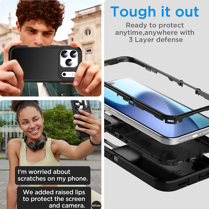 AICase Rugged Shield for iPhone 17 Pro Max