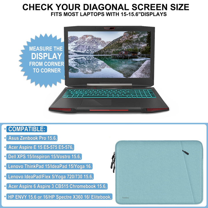 Gray Shockproof 13.3 Laptop Sleeve & Accessory Bag