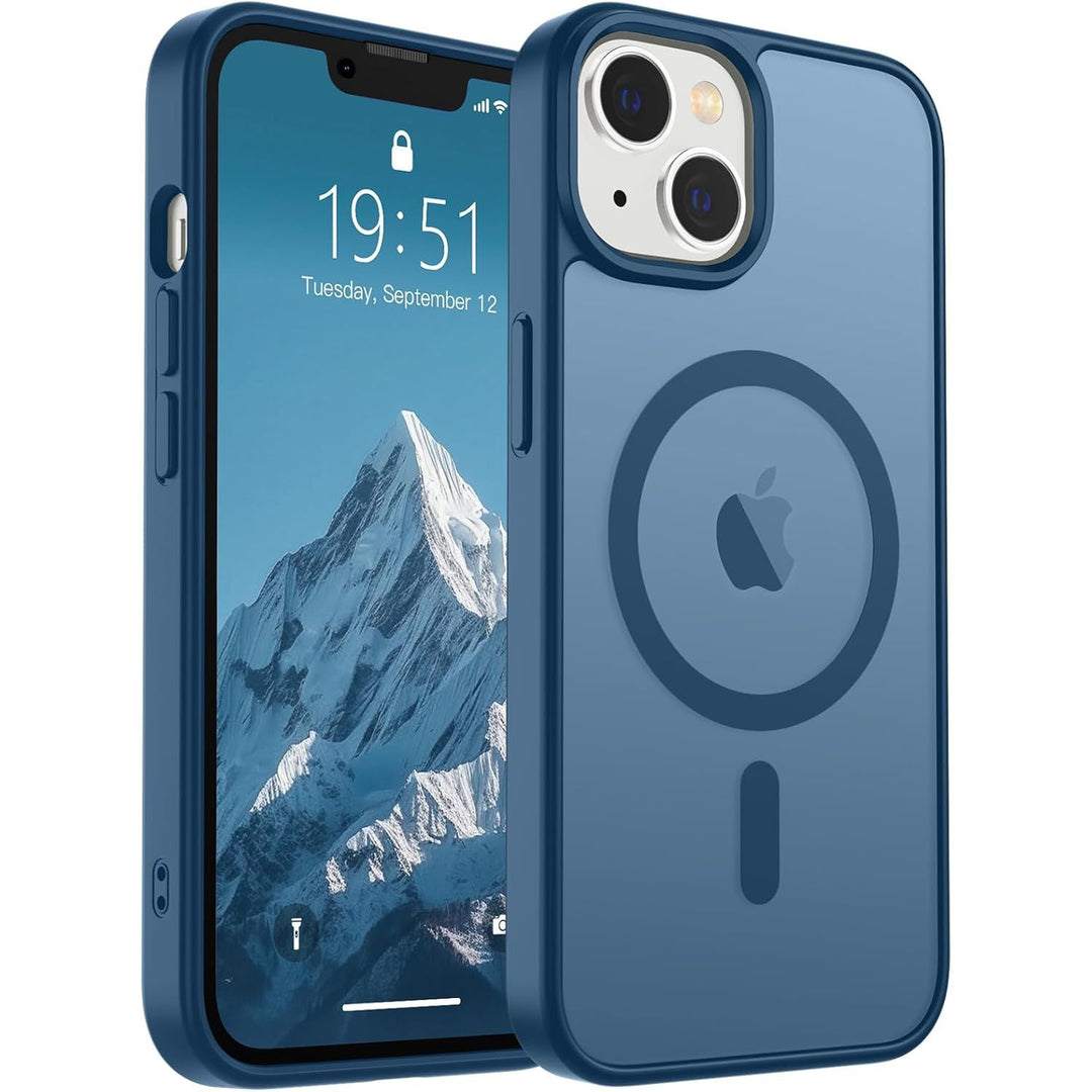 MagSafeGuard: Deep Blue Translucent iPhone 16 Case