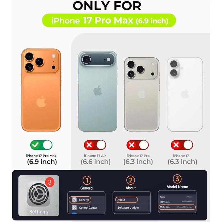 MagGrip Armor Case: iPhone 17 Pro Max - Orange