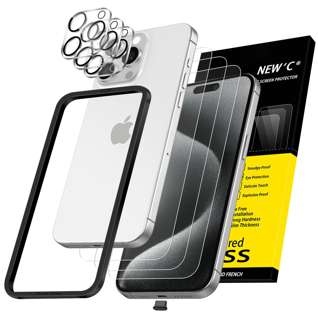 NEW'C Triple Shield: iPhone 16 Pro Protection Kit