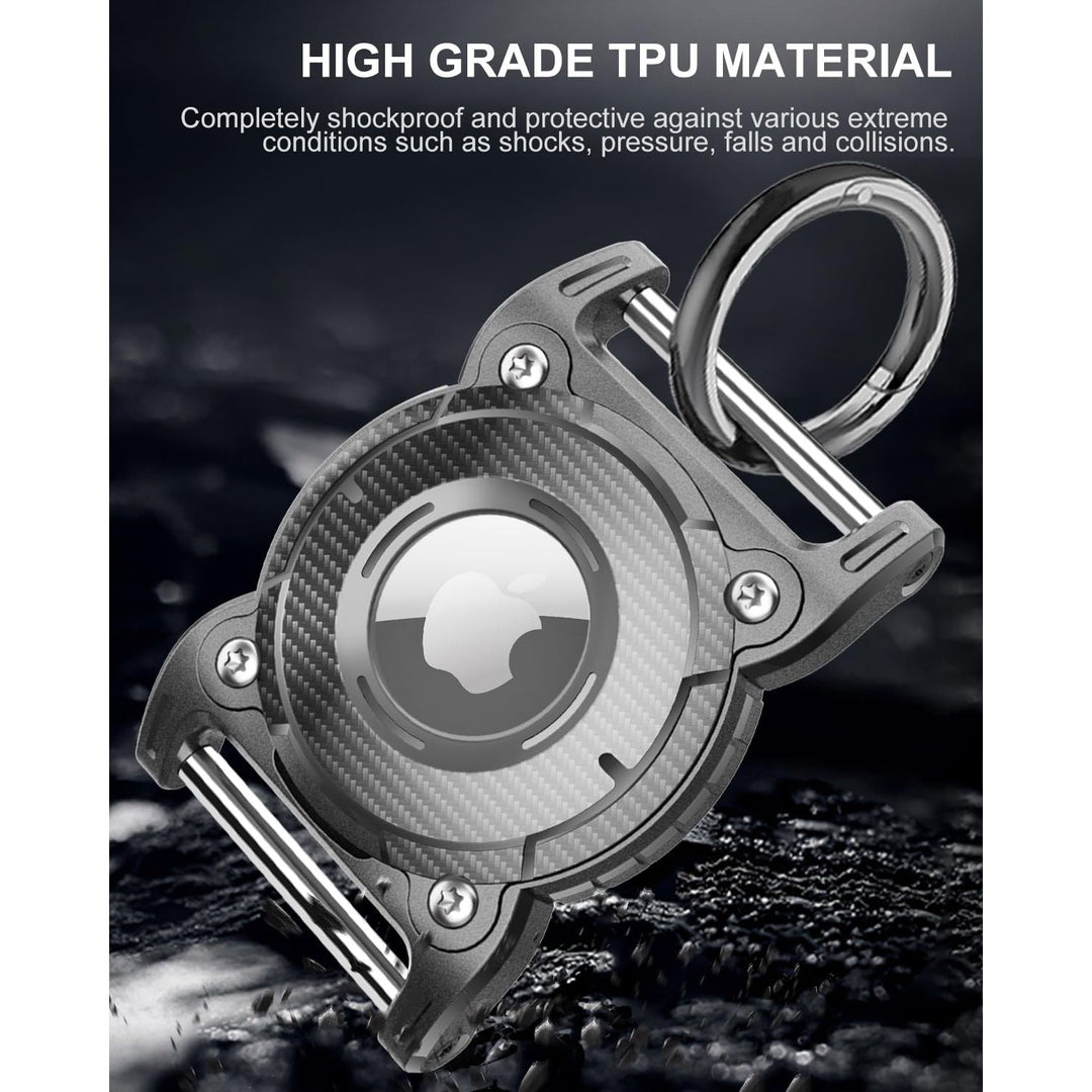 ONEONTA Waterproof AirTag Dog Collar Holder – TPU & Metal - DOKUTRONIX